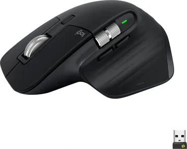 Logitech MX Master 3S Wireless Laser Mouse with Ultrafast Scrolling - Black