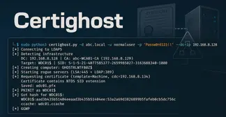 Certighost Exploit Lets Low-Privileged Active Directory Users Impersonate a Domain Controller